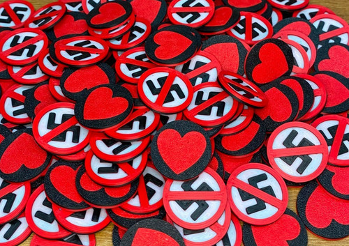100x einkaufswagenchip liebe - einkaufswagenchip,